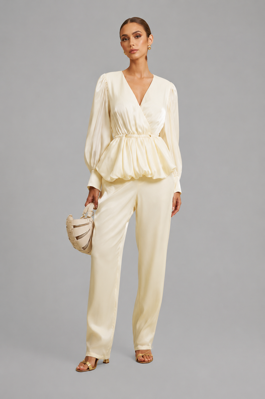 Monaco Satin Two-Piece Set